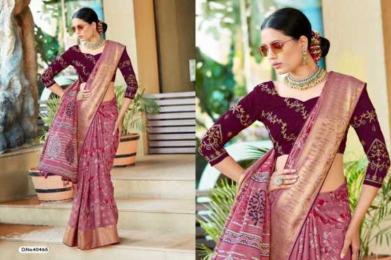 5D-DESIGNER-AAHANA-SOFT-SILK-JEQAURD-KASAB-BORDER-CHIFFON-WITH-PANEL-BUTTA-BRIGHT-PRINT-WITH-EMBROIDERY-WORK-BLOUSE-SAREE-CATALOGUE-3