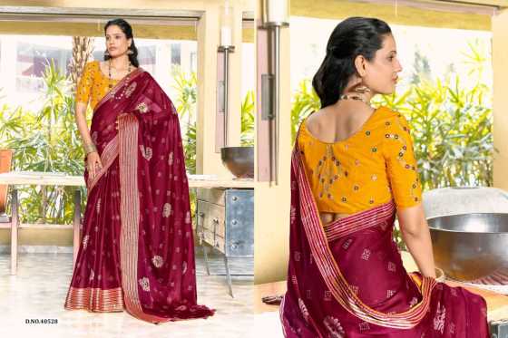 5D-DESIGNER-NAYKA-BRIGHT-MOSS-CHIFFON-WITH-FOIL-PRINT-WITH-WEAVING-BORDER-AND-WORK-BLOUSE-SAREE-CATALOGUE-3