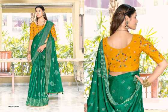 5D-DESIGNER-NAYKA-BRIGHT-MOSS-CHIFFON-WITH-FOIL-PRINT-WITH-WEAVING-BORDER-AND-WORK-BLOUSE-SAREE-CATALOGUE-9