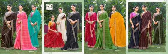 5D-DESIGNER-PREETY-GIRL-NILGIRI-CHIFFON-WITH-WEAVING-BORDER-EMBOSS-PRINT-AND-DIGITAL-PRINT-BLOUSE-SAREE-CATALOGUE-14