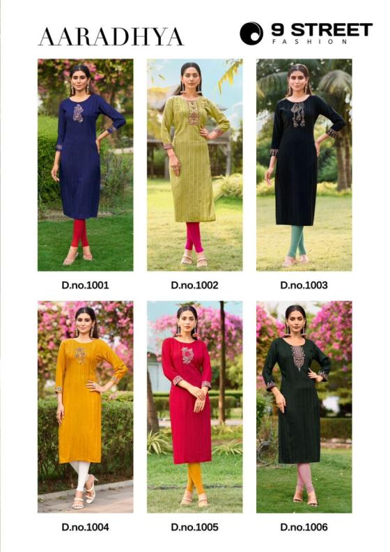 9-STREET-FASHION-ARADHYA-RAYON-WEAVING-THREAD-APLIC-HANDWORK-BEAUTIFUL-KURTI-CATALOGUE-11