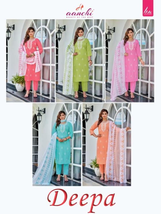 AANCHI-KURTIS-DEEPA-LIVA-REYON-TOP-BOTTOM-AND-PRINTED-DUPATTA-KURTIS-CATALOGUE-2