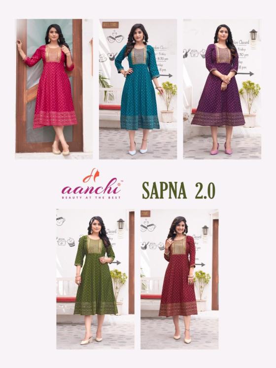 AANCHI-KURTIS-SAPNA-2.0-ROMAN-SILK-FLAIR-PRINT-WITH-EMBROIDERY-WORK-KALLI-CUT-KURTI-CATALOGUE-1