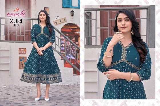 AANCHI-KURTIS-ZURI-ROMAN-SILK-ALIA-CUT-PRINT-WITH-EMBROIDERY-WORK-FANCY-KURTI-CATALOGUE-4