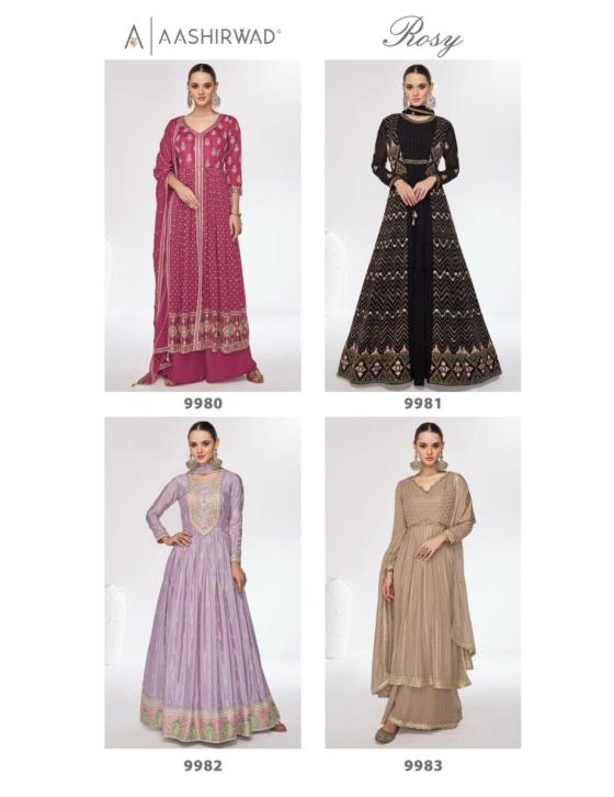 AASHRWAD-CREATION-ROSY-PREMIUM-CHINNON-N-REAL-GEORGETTE-FREE-SIZE-STITCHED-DRESSS-CATALOGUE-3