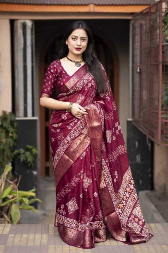 AKRUTI-FASHION-BEST-SELLER-AK-BATIK-BANDANI-SOFT-COTTON-CRAPE-SAREE-WITH-BATIK-BENDEZ-STYLE-PRINT-WITH-ZARI-WOVWN-JACQUARD-BORDER-SAREE-CATALOGUE-11