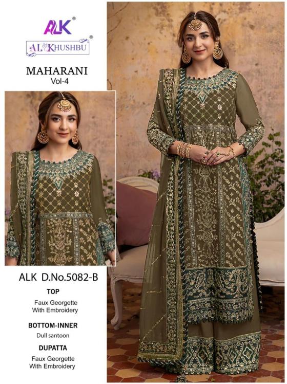 AL-KHUSHBU-MAHARANI-VOL4-D.NO-5082-GOERGETTE-WITH-HEAVY-EMBROIDRED-SANTOON-FREE-SIZE-STITCHED-DRESS-MATERIAL-CATALOGUE-4