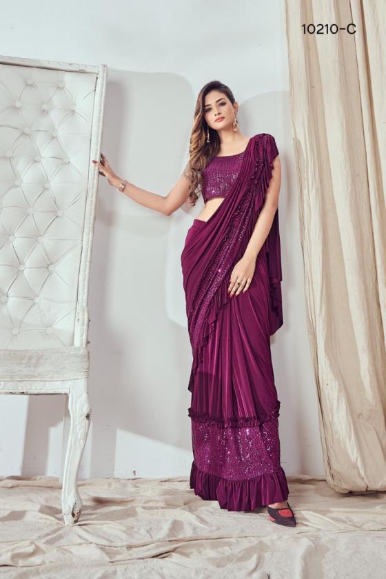 AMOHA-D.NO-10210-IMPORTED-LYCRA-FABRIC-WITH-SQUIN-WORK-BORDER-READY-TO-WAER-SAREES-CATLOG-1