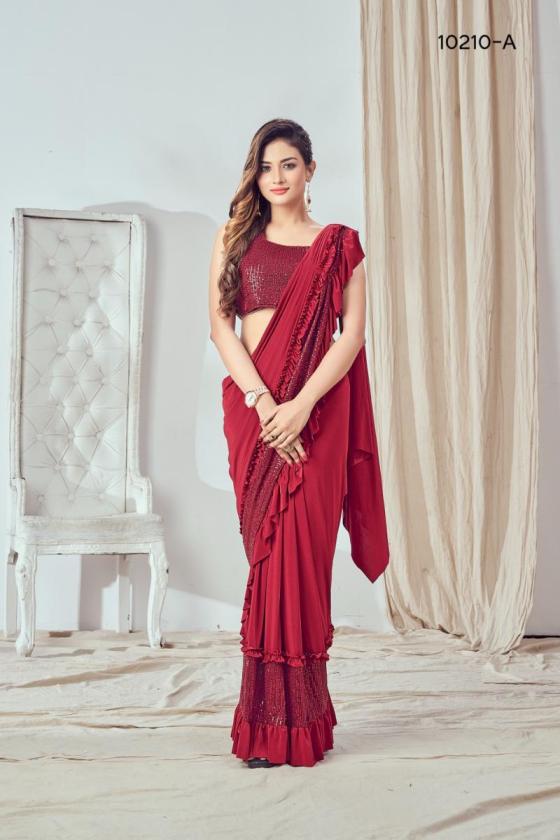 AMOHA-D.NO-10210-IMPORTED-LYCRA-FABRIC-WITH-SQUIN-WORK-BORDER-READY-TO-WAER-SAREES-CATLOG-8