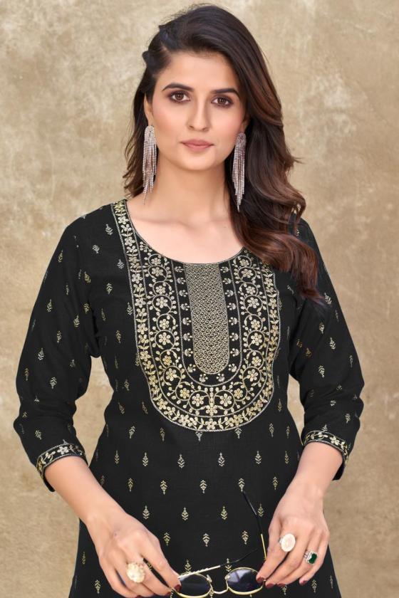 BANWERY-KEERTHI-MAGIC-SLUB-EMBROIDERY-NACK-WITH-LACE-FOIL-PRINT-KURTI-CATALOGUE-4