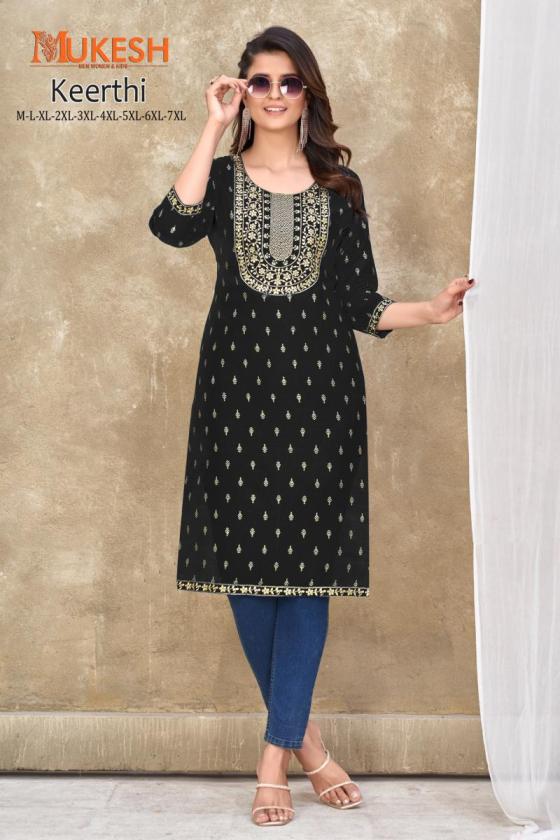 BANWERY-KEERTHI-MAGIC-SLUB-EMBROIDERY-NACK-WITH-LACE-FOIL-PRINT-KURTI-CATALOGUE-5