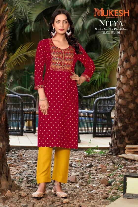 BANWERY-NITYA-RAYON-GOLD-PRINT-NECK-EMBROISERY-WORK-WITH-LACE-BEAUTIFUL-KURTI-CATALOUGE-11