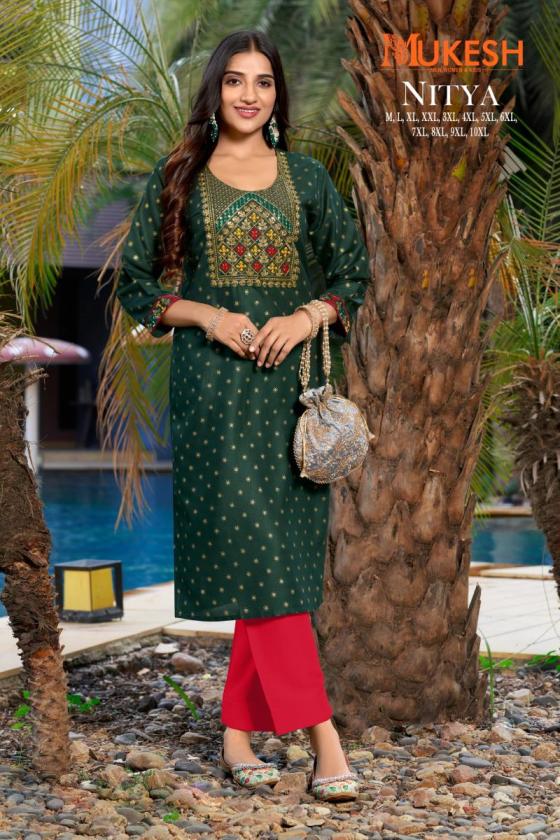 BANWERY-NITYA-RAYON-GOLD-PRINT-NECK-EMBROISERY-WORK-WITH-LACE-BEAUTIFUL-KURTI-CATALOUGE-13