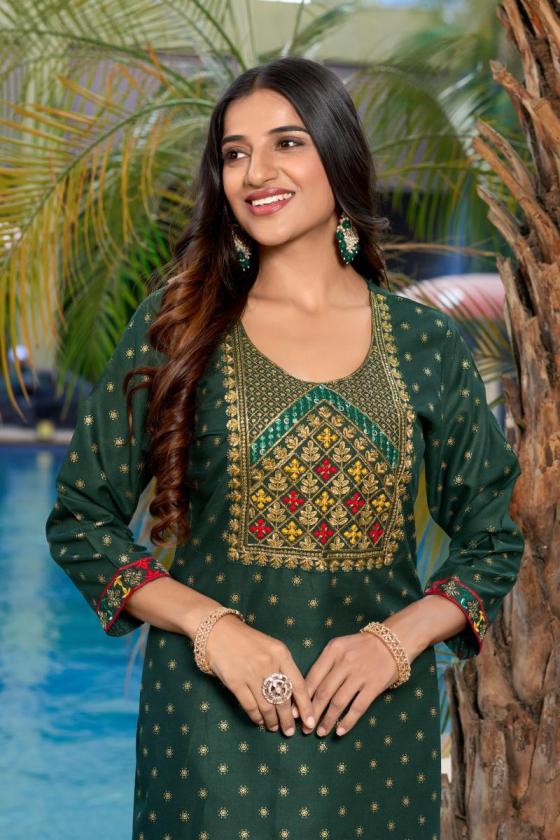 BANWERY-NITYA-RAYON-GOLD-PRINT-NECK-EMBROISERY-WORK-WITH-LACE-BEAUTIFUL-KURTI-CATALOUGE-5