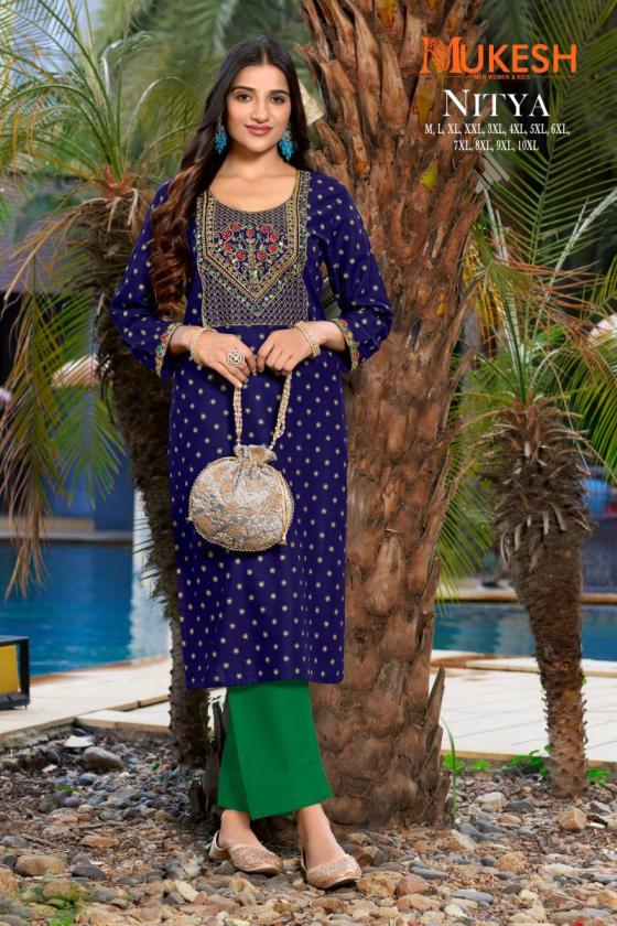 BANWERY-NITYA-RAYON-GOLD-PRINT-NECK-EMBROISERY-WORK-WITH-LACE-BEAUTIFUL-KURTI-CATALOUGE-9