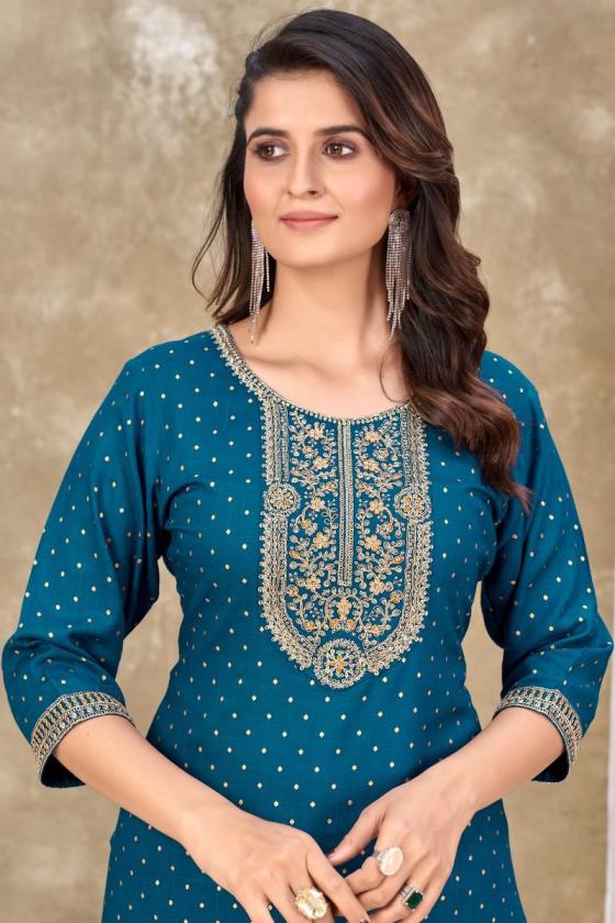 BANWERY-TRISHA-RAYON-SLUB-QUARDING-EMBROIDERY-WITH-SEQUENCE-KURTI-CATALOGUE-4