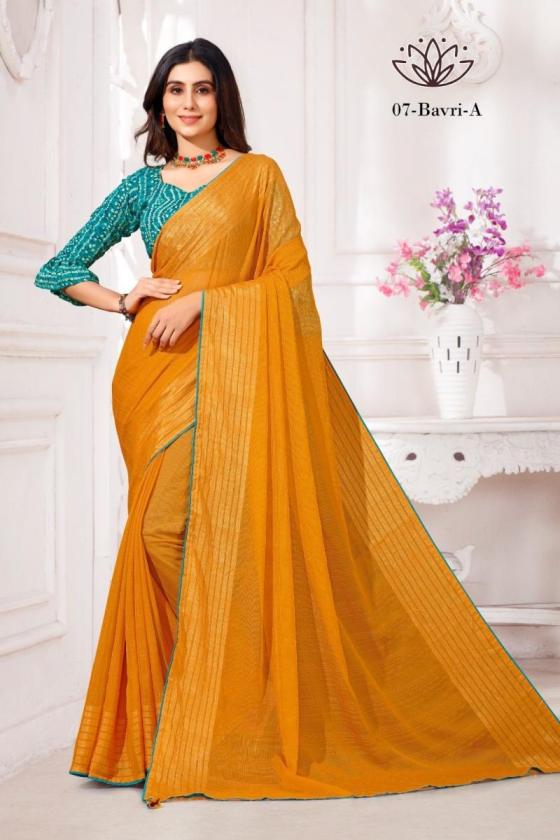 BAWRI-1-HALDI-AND-FUNCTIONS-SPECIAL-SAREE-IN-NILGIRI-CHIFFON-WITH-COTTON-BANDHANI-BLOUSE-SAREE-COLLECTION-3