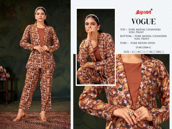 BIPSON-FACTORY-OUTLET-VOGUE-2564-PURE-MODAL-CHANDERI-FOIL-PRINT-KURTI-PANT-TUBE-CATALOGUE-4