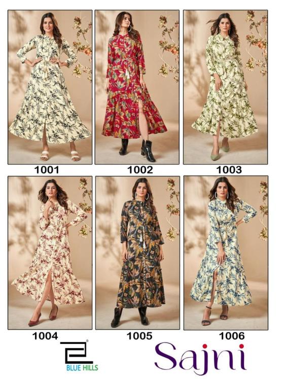 BLUE-HILLS-SAJNI-14-KG-RAYON-PRINT-WITH-DORI-BELT-WESTERN-KURTI-CATALOGUE-1