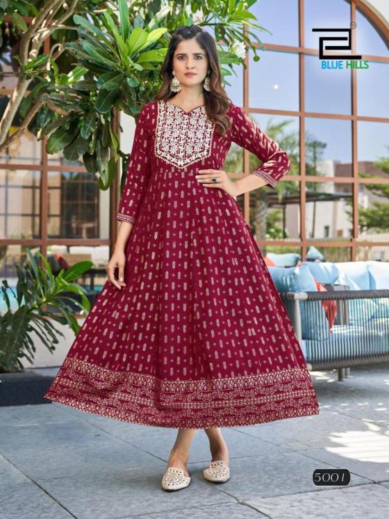 BLUE-HILLS-WALKWAY-VOL-50-RAYON-14-KG-FOIL-PRINT-ANARKALI-GOWN-WITH-NECK-EMBROIDERY-AND-ACCESSORIES-BEAUTIFUL-KURTIS-CATALOGUE-10