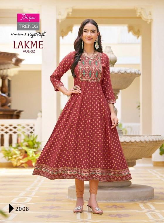 DIYA-TRENDS-LAKME-VOL-2-REYON-FANCY-EMBROIDERY-WORK-GOLD-PRINTS-DESIGNER-KURTI-GOWNS-CATALOGUE-2