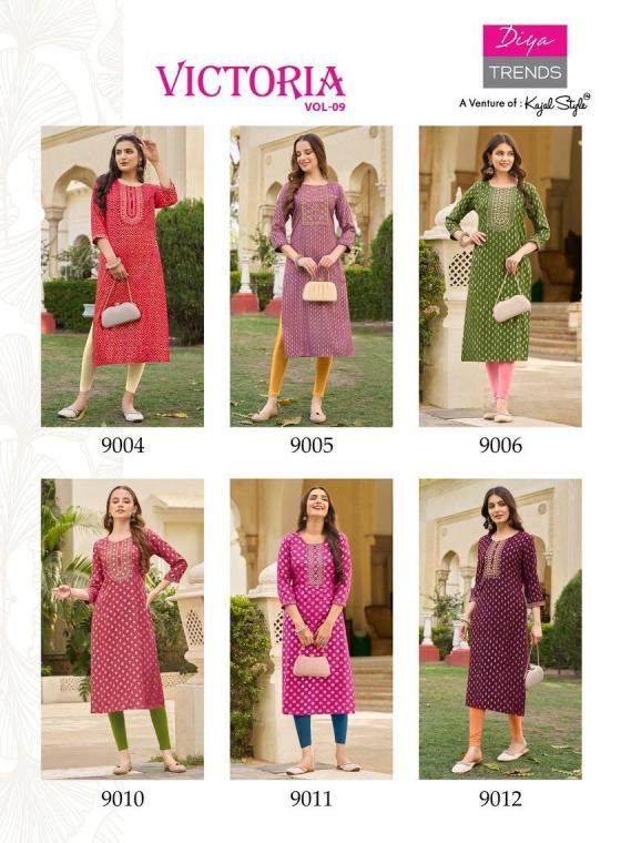 DIYA-TRENDS-VICTORIA-VOL-9-CLASSY-REYON-FOIL-PRINT-WITH-FANCY-EMBROIDERY-WORK-KURTI-CATALOGUE-1