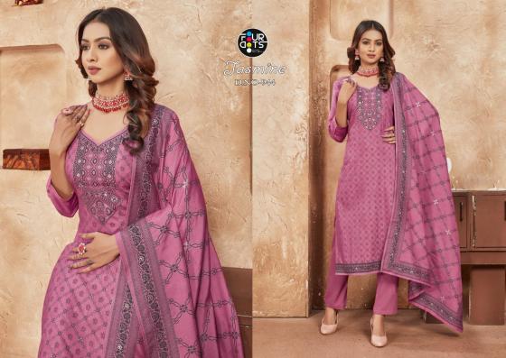 FOURDOTS-JASMINE-MUSLIN-LAKHNAVI-JACQUARD-DRESS-MATERIAL-CATALOGUE-4