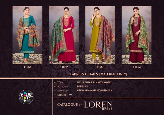 FOURDOTS-LOREN-EDITION-2-TISSUE-SIMAR-SILK-WITH-WORK-AND-PURE-SILK-BOTTOM-AND-HEAVY-MINAKARI-JACQAURD-SILK-DUPATTA-DRESS-MATERIAL-CATALOGUE-5