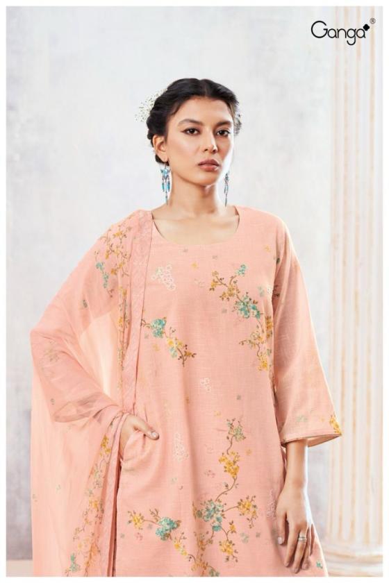 GANAGA-EMINE-2532-PREMIUM-COTTON-LINEN-PRINTED-WITH-EMNROIDERY-HAND-WORK-EMBROIDERY-DAMAN-LACE-DRESS-MATERIAL-CATALOGUE-2