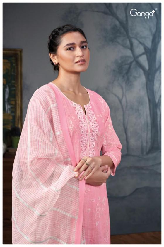 GANGA-ANVIKA-2597-PREMIUM-COTTON-LINEN-PRINTED-WITH-EMBROIDERY-AND-COTTON-GPO-LACE-BORDER-AND-4