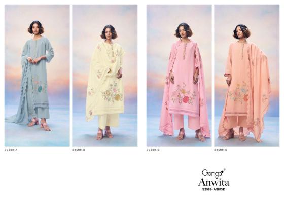 GANGA-ANWITA-2599-PREMIUM-VOIL-SOLID-COLOUR-WITH-EMBROIDERY-HAND-WORK-AND-COTTON-LACE-FOR-SLEEVE-AND-DAMAN-AND-2