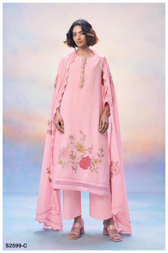 GANGA-ANWITA-2599-PREMIUM-VOIL-SOLID-COLOUR-WITH-EMBROIDERY-HAND-WORK-AND-COTTON-LACE-FOR-SLEEVE-AND-DAMAN-AND-5