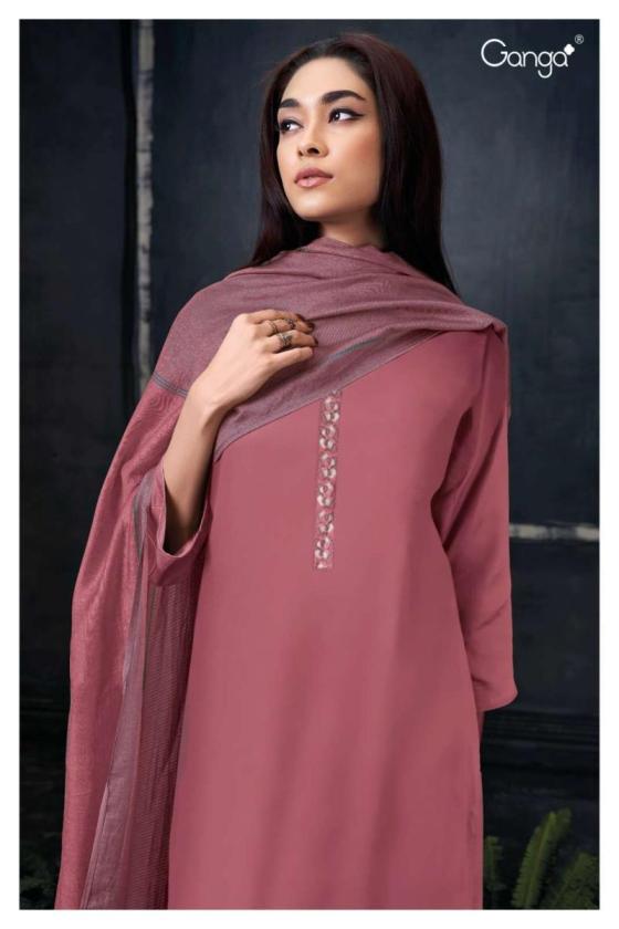 GANGA-BHARVI-2575-PREMIUM-COTTON-SILK-SOLID-WITH-PRINTED-NECK-AND-DAMAN-BORDER-PURE-CHIFFON-PEINTED-DUPATTA-DRESS-MATERIAL-CATALOGUE-9