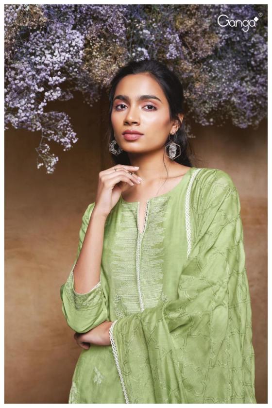 GANGA-BROOK-2445-PREMIUM-BEMBERG-SILK-SOLID-WITH-EMBROIDERY-HAND-WORK-COTTON-LACE-AND-3