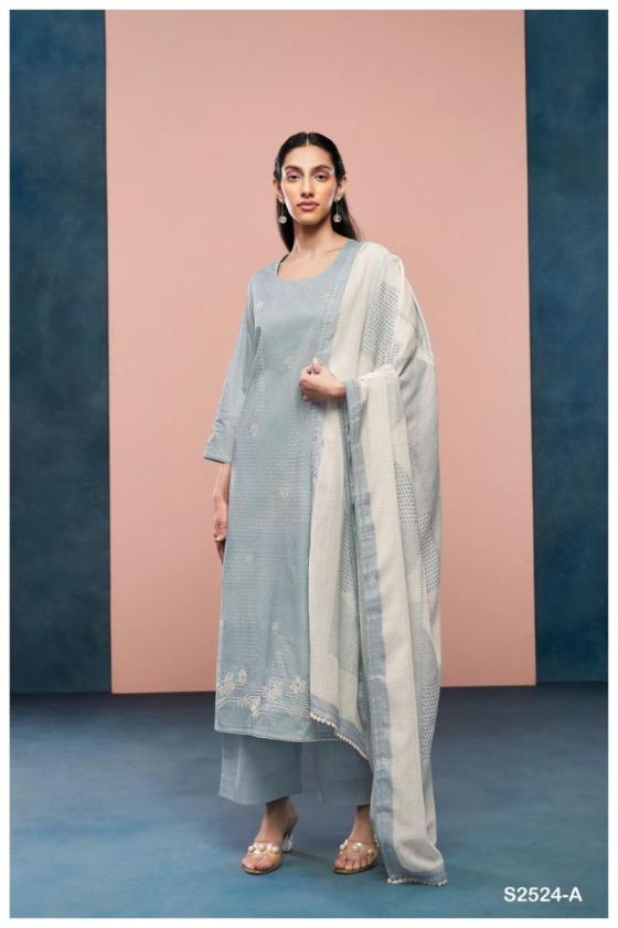 GANGA-DALLYN-2524-PEMIUM-COTTON-PRINTED-WITH-EMBROIDERY-HAND-WORK-AND-COTTON-LACE-FOR-DAMAN-DRESS-MATERIAL-CATALOGUE-7