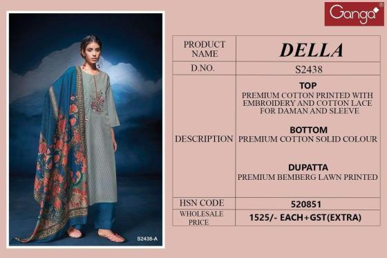 GANGA-DELLA-2438-PREMIUM-COTTON-PRINTED-WITH-EMBROIDERY-AND-COTTON-LACE-FOR-DAMAN-AND-SLEEVE-DRESS-MATTERIAL-CATALOGUE-2