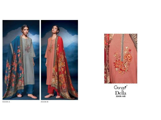 GANGA-DELLA-2438-PREMIUM-COTTON-PRINTED-WITH-EMBROIDERY-AND-COTTON-LACE-FOR-DAMAN-AND-SLEEVE-DRESS-MATTERIAL-CATALOGUE-4