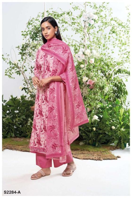 GANGA-ELKIN-2284-PREMIUM-COTTON-PRINTED-WITH-EMBROIDERY-BUTTON-WORK-DRESS-MATTERIAL-CATALOGUE-10