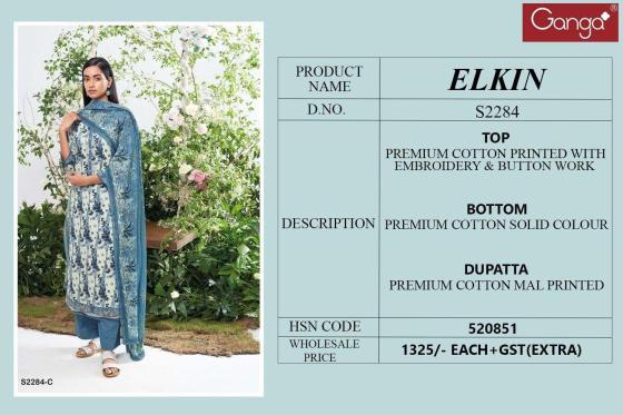 GANGA-ELKIN-2284-PREMIUM-COTTON-PRINTED-WITH-EMBROIDERY-BUTTON-WORK-DRESS-MATTERIAL-CATALOGUE-2