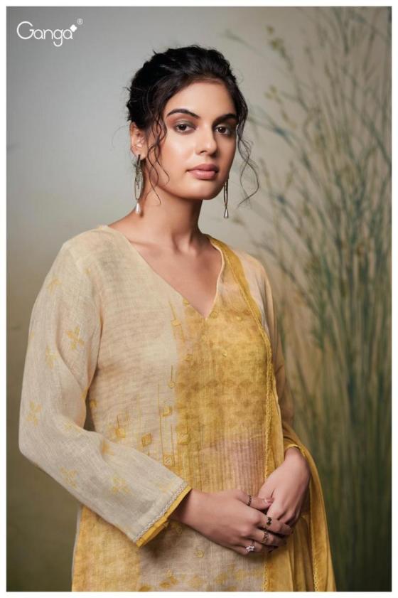 GANGA-EMILIANA-2655-PREMIUM-PURE-LINEN-PRINTED-WITH-EMBROIDERY-AND-READY-LACE-FOR-DMAN-COTTON-10