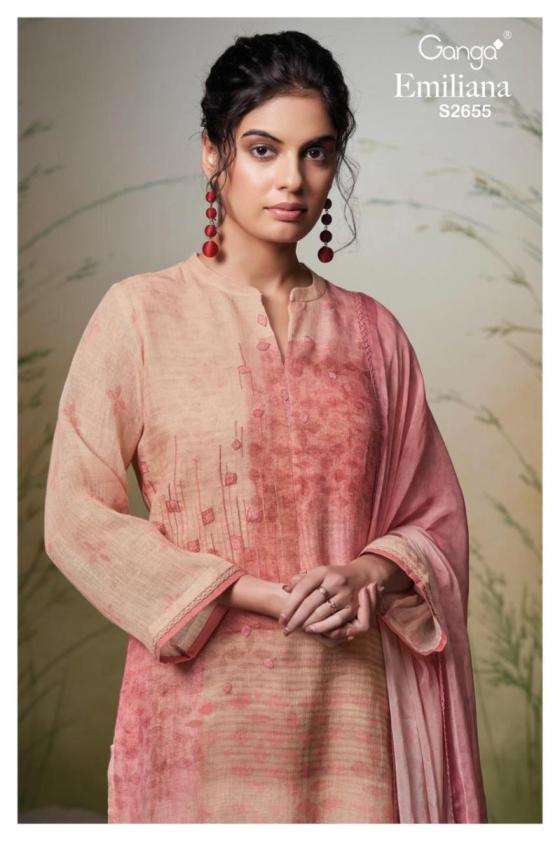 GANGA-EMILIANA-2655-PREMIUM-PURE-LINEN-PRINTED-WITH-EMBROIDERY-AND-READY-LACE-FOR-DMAN-COTTON-11