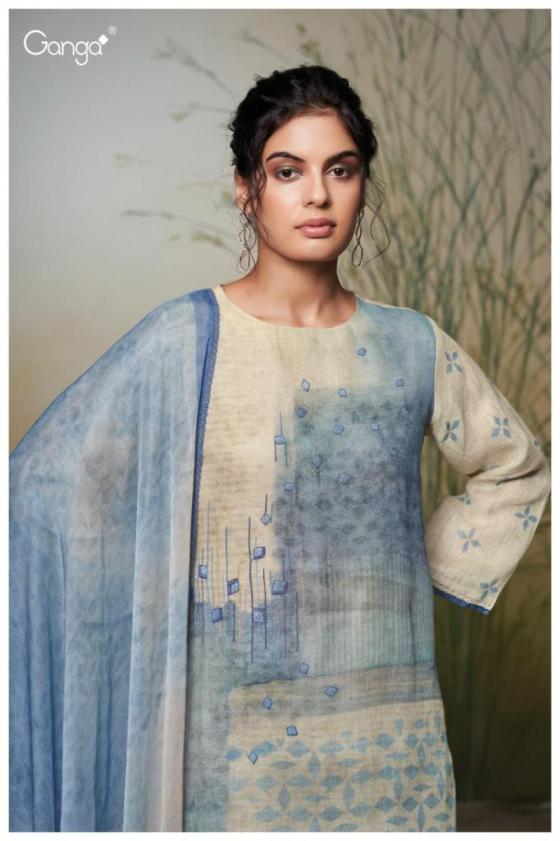 GANGA-EMILIANA-2655-PREMIUM-PURE-LINEN-PRINTED-WITH-EMBROIDERY-AND-READY-LACE-FOR-DMAN-COTTON-4