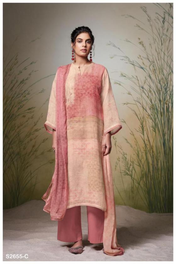 GANGA-EMILIANA-2655-PREMIUM-PURE-LINEN-PRINTED-WITH-EMBROIDERY-AND-READY-LACE-FOR-DMAN-COTTON-5