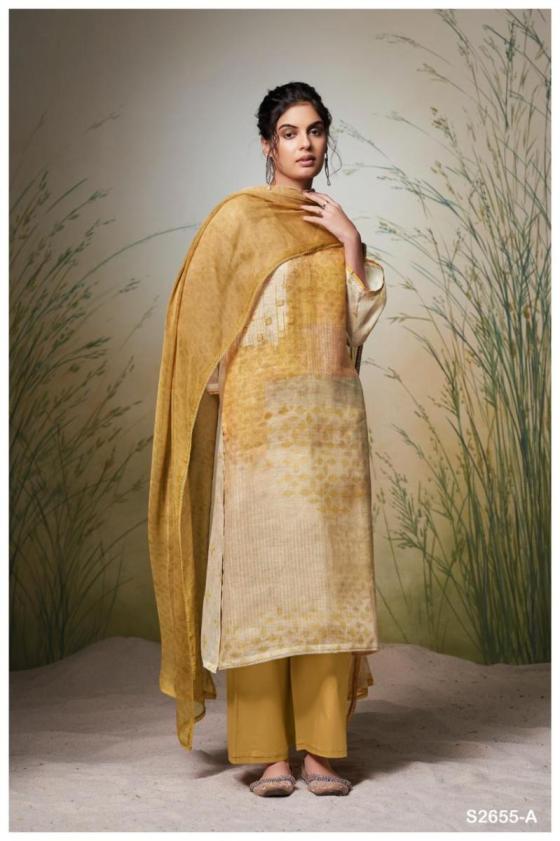 GANGA-EMILIANA-2655-PREMIUM-PURE-LINEN-PRINTED-WITH-EMBROIDERY-AND-READY-LACE-FOR-DMAN-COTTON-9