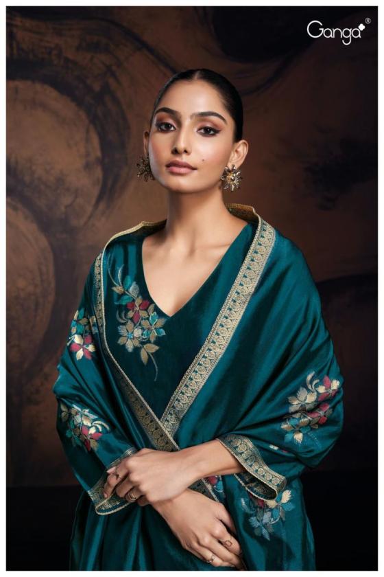 GANGA-EVANIA-2478-PREMIUM-VISCOSE-WOVEN-SILK-JACQUARD-WITH-HAND-WORK-AND-READY-LACE-ON-DAMAN-DRESS-MATERIAL-CATALOGUE-13