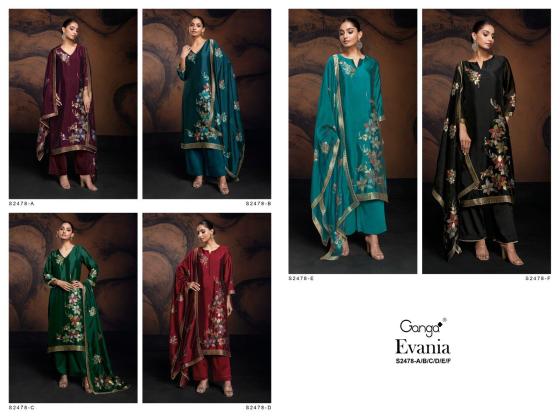 GANGA-EVANIA-2478-PREMIUM-VISCOSE-WOVEN-SILK-JACQUARD-WITH-HAND-WORK-AND-READY-LACE-ON-DAMAN-DRESS-MATERIAL-CATALOGUE-3