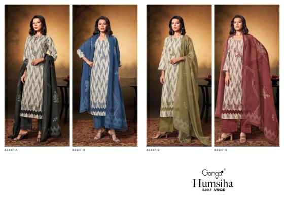 GANGA-HUMSIHA-2447-COTTON-DIGITAL-PRINTED-WITH-EMBROIDERY-CUTWORK-AND-SOLID-BORDER-ON-DAMAN-BEAUTIFUL-DRESS-MATERIAL-CATALOGUE-3