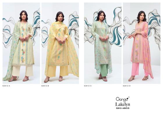 GANGA-LAKELYN-2612-PREMIUM-WOVEN-JAQUARD-SOLID-WITH-PURE-CHIFFON-WITH-COTTON-LACE-DUPATTA-DRESS-MATERIAL-CATALOGUE-10