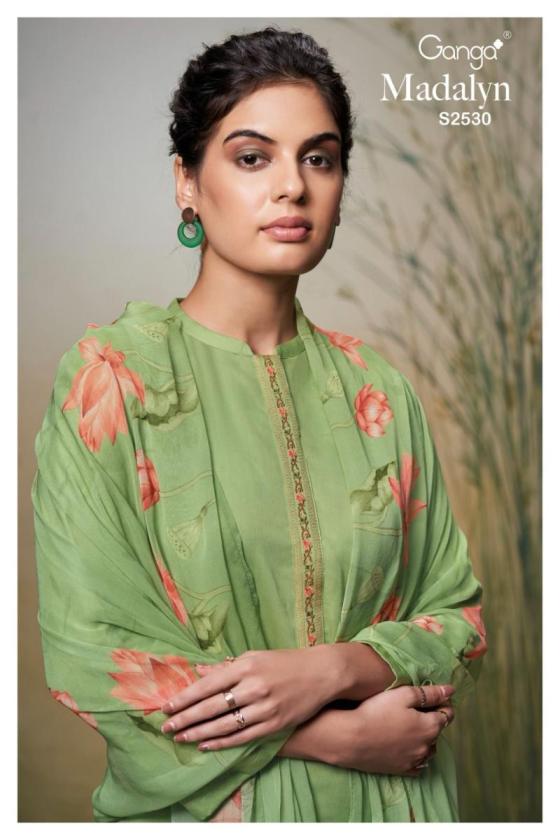 GANGA-MADALYN-2530-PREMIUM-COTTON-SILK-SOLID-WITH-EMBROIDERY-AND-EM-LACE-ON-DAMAN-DRESS-MATERIAL-CATALOGUE-2