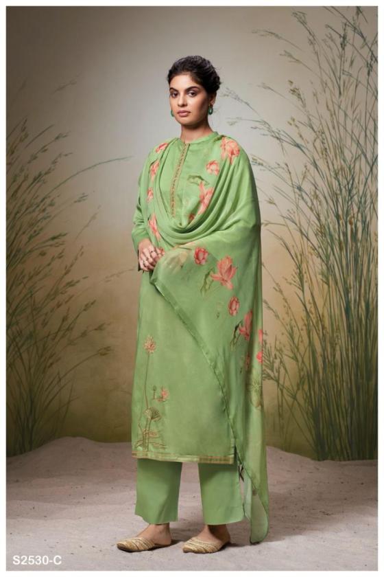 GANGA-MADALYN-2530-PREMIUM-COTTON-SILK-SOLID-WITH-EMBROIDERY-AND-EM-LACE-ON-DAMAN-DRESS-MATERIAL-CATALOGUE-6